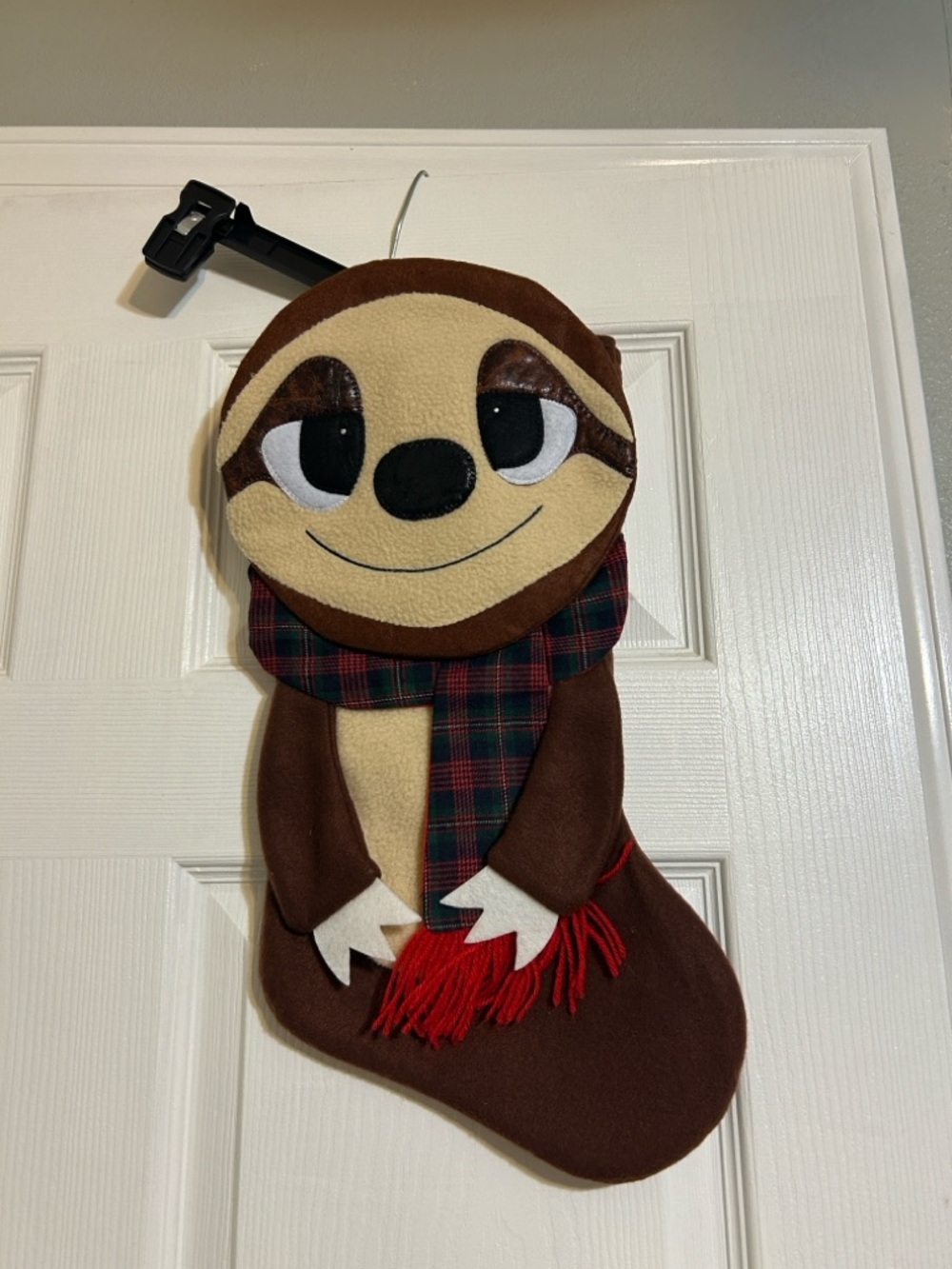 Sloth Christmas stocking